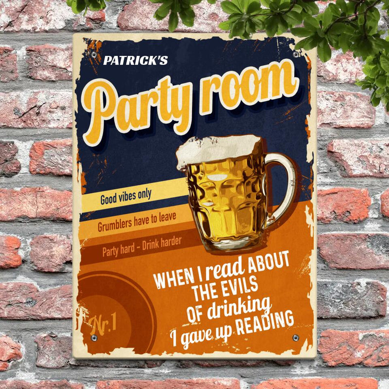 Party room - Indoor-Doorplate