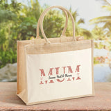 Mum - Personalised jute tote for mum and grandma