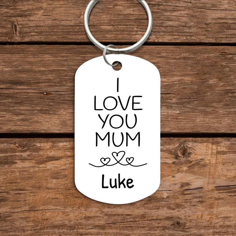 My mum - Personalised keychain for parents and grandparents