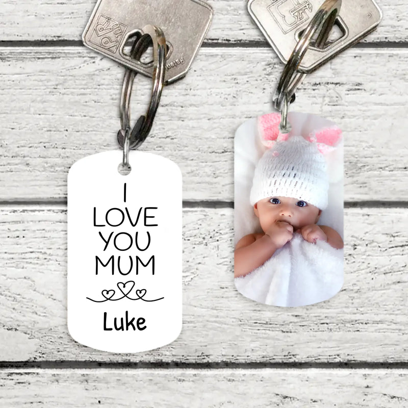 My mum - Personalised keychain for parents and grandparents